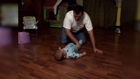 Dad Turns Baby Into A Fidget Spinner