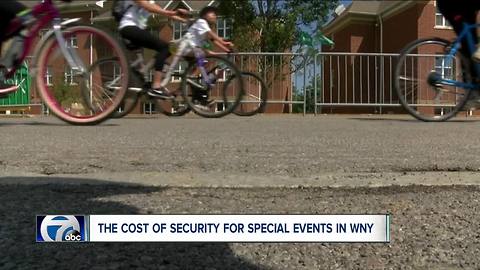 Who pays police to provide security at special events? Amherst, Buffalo looking at policies--6pm