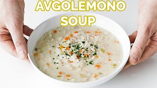 Homemade Greek Avgolemono Soup Recipe