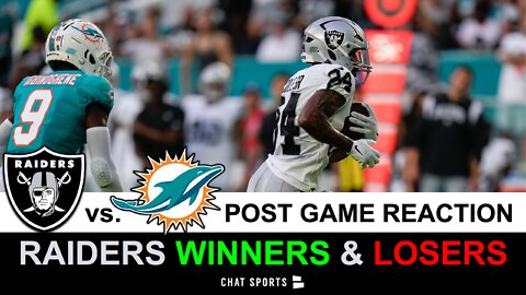 Raiders INSTANT Reaction after win against the Dolphins