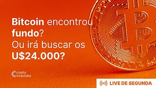 BITCOIN encontrou FUNDO? Ou irá buscar os U$24.000? Análise altcoins, SP500 e Nasdaq!