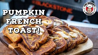 Pumpkin French Toast and Bacon on the Blackstone Griddle
