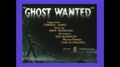 1940, 8-10, Merrie Melodies, Ghost wanted