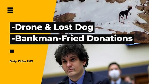 Drone And Lost Dog In A Mountain, Sam Bankman-Fried And Legal Center Donations