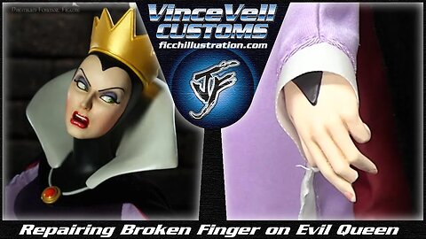 Repairing Broken Finger on Evil Queen SIdeshow Statue