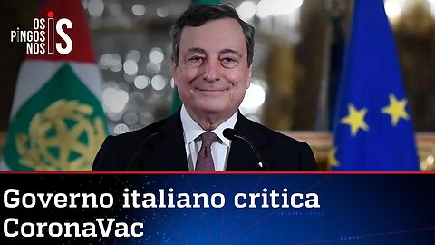 Premiê da Itália diz que CoronaVac não é adequada para a pandemia