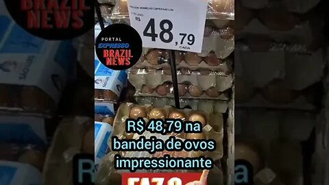 bandeja de ovo ultrapassa r$ 48 e o salário mínimo r$ 18 de aumento mas para quem fez o L o choro