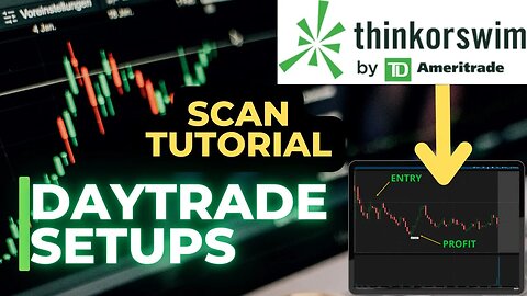 ThinkOrSwim Scan Tutorial 📉💸 | How To Find Easy Day Trades