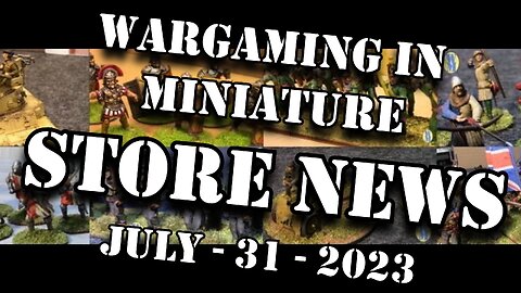 Wargaming in Miniature 🔴Ebay store News July 31st 2023