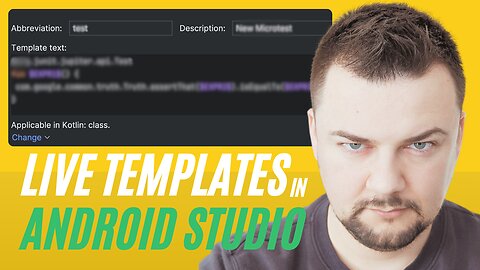 How to Create and Use Live Templates in Android Studio | IntelliJ