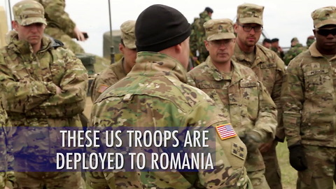 US troops on deployment in Romania