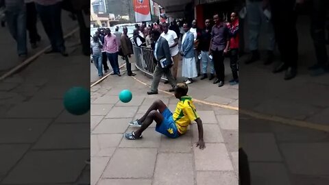 @Street football skills show, in Kenya, Nairobi, Eastleigh. #viral #tranding #funny #viralvideos