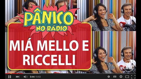 Miá Mello e Carlos Alberto Riccelli - Pânico - 26/01/16