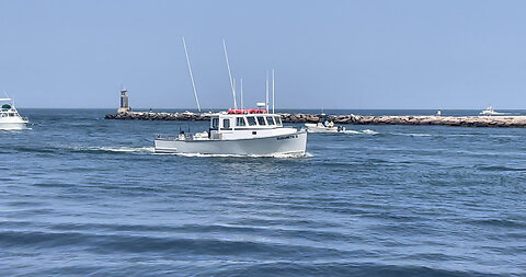 The “Elizabeth II” Pulling into Montauk Harbor