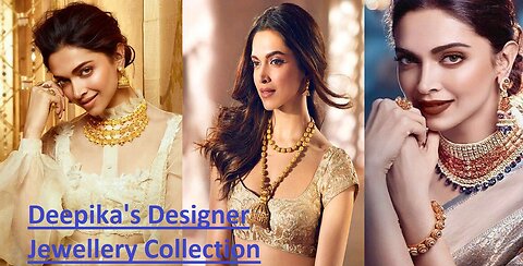 Deepika Padukone's Jewellery Collection, Latest Gold Necklace Designs With Earrings #jewellery