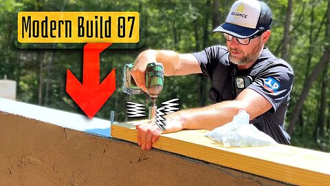 Modern Home Build | 07 | sill (mud) plates & foundation stucco coating