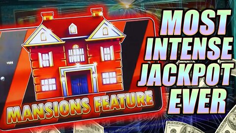 Most Intense MANSION Feature JACKPOT on Huff N More Puff Slot Run: MASSIVE 5 Digit Handpay!