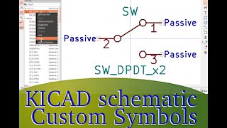 KICAD: How to create a custom schematic symbol (Linux)