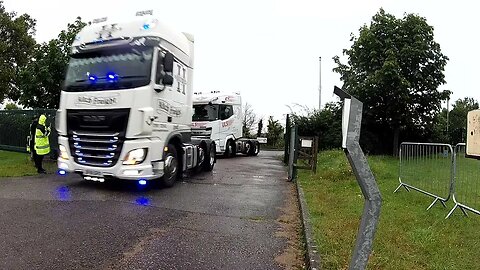 Convoy Trucks Arriving At Truck Cruise 2023 - Welsh Drones Trucking