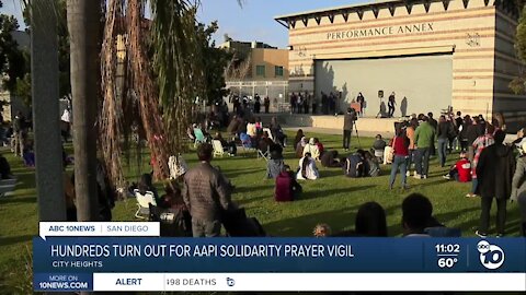 Hundreds turn out for AAPI solidarity prayer vigil