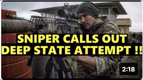 Veteran longest sniper kill calls out Trump assassination attempt by deep state