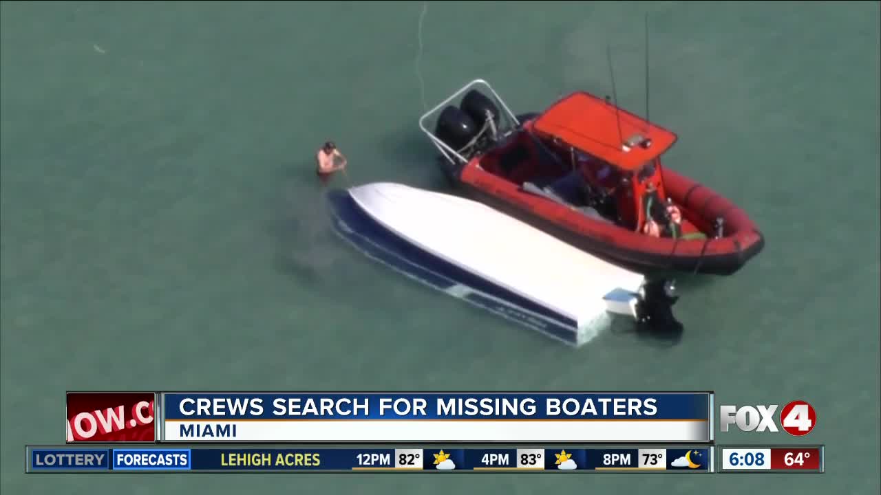 Coast Guard searching for two missing boaters off Florida