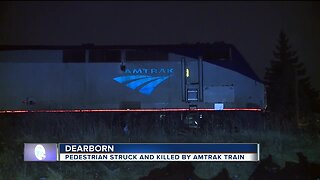 Pedestrian hit & killed by Amtrak train in Dearborn