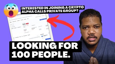 Looking For 100 People Interested In Crypto Alpha Calls. Here Are The Terms Of Participation.