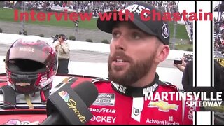 Ross Chastain Describes Last Lap at Martinsville Motor Speedway (Wall Ride)