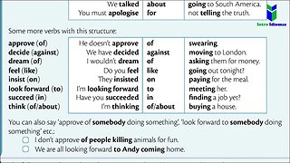 062 - ENGLISH GRAMMAR IN USE - Verb + preposition + ing - Unit 62 - Intermediate