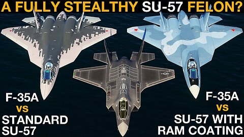 F-35 vs Su-57 With RAM Stealth Coating: BVR Missile Battle & Dogfight | DCS