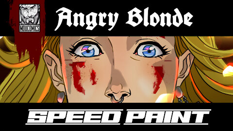 Angry Blonde 2020 - Speed Paint by Moucomics