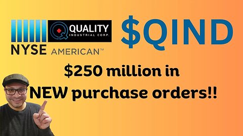 THIS STOCK HAS 250 MILLION IN PROJECTED PURCHASE ORDERS! | NYSE AMERICAN | QUALITY INDUSTRIAL | QIND