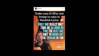 Drake uses AI voices of Tupac and Snoop to diss Kendrick Lamar