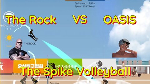 The Spike Volleyball - THE ROCK vs OASIS in Beach Challenge Stage 4 - Feat: Karch Kiraly!