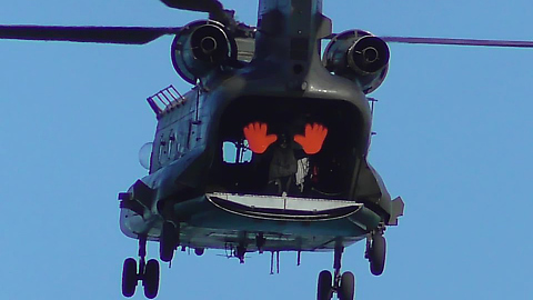 Amazing Close Up Of The Chinook Helicopter At Torbay Airshow