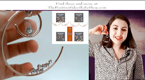 *New Design* 4-In-1 Earrings - The Positive Side of Life