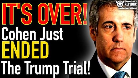 IT’S OVER! MICHAEL COHEN JUST LAUNCHED A BOMBSHELL THAT ENDS THE TRUMP TRIAL!