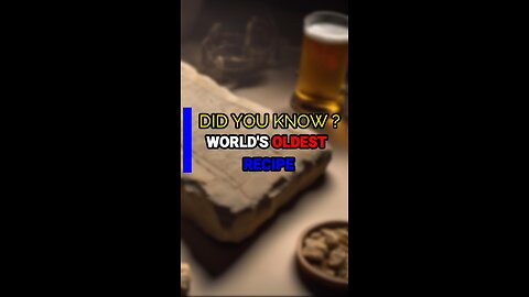 DYK | DID YOU KNOW | OLDEST KNOWN RECIPE EVER ?