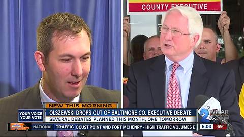 Olszewski drops out of Baltimore Co. Executive debate