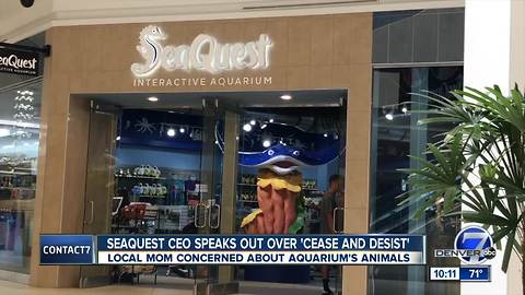 SeaQuest exhibit in Littleton issued cease and desist order by Colorado Department of Agriculture