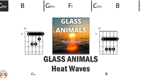 GLASS ANIMALS Heat Waves FCN GUITAR CHORDS & LYRICS