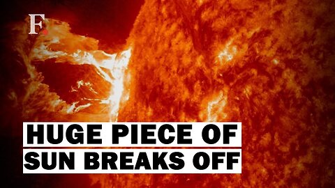 Unbelievable Moment! A Major Piece Of The Sun Breaks Off