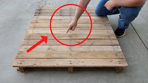 How to build EASY outdoor furniture with a pallet!