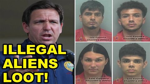 Illegals get ARRESTED for theft of Florida residents HURRICANE DAMAGED property!