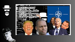 BIDEN AT NATO..."TRUMP PLAYS GOLF, WHILE I'M DOING THINGS..."