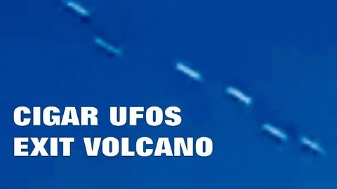 18 TO 20 Cigar UFOS Exit The Popocatepetl Volcano on 08/24/2023