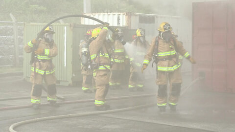 MCIPAC Fire Department conducts live fire flashover training