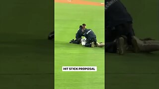 OUCH! Guy Gets Tackled Trying to Propose
