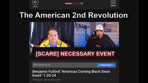 BLACK SWAN EVENT - The American 2nd Revolution - [SCARE] NECESSARY EVENT